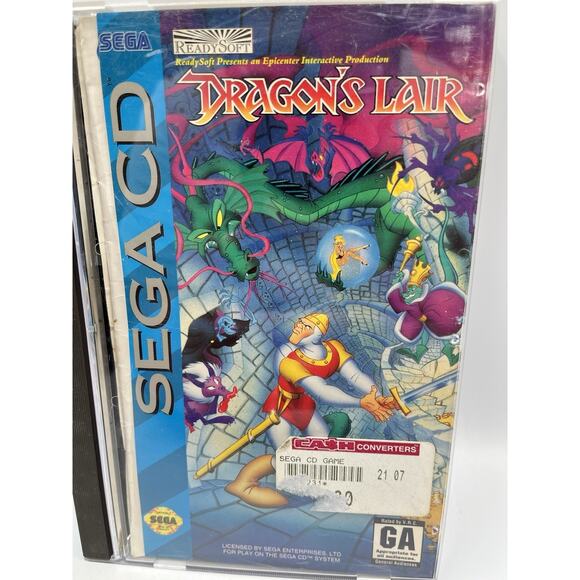 Dragon's Lair (Sega CD, 1994) Complete CIB Tested Working - CLEAN! - Picture 2 of 8